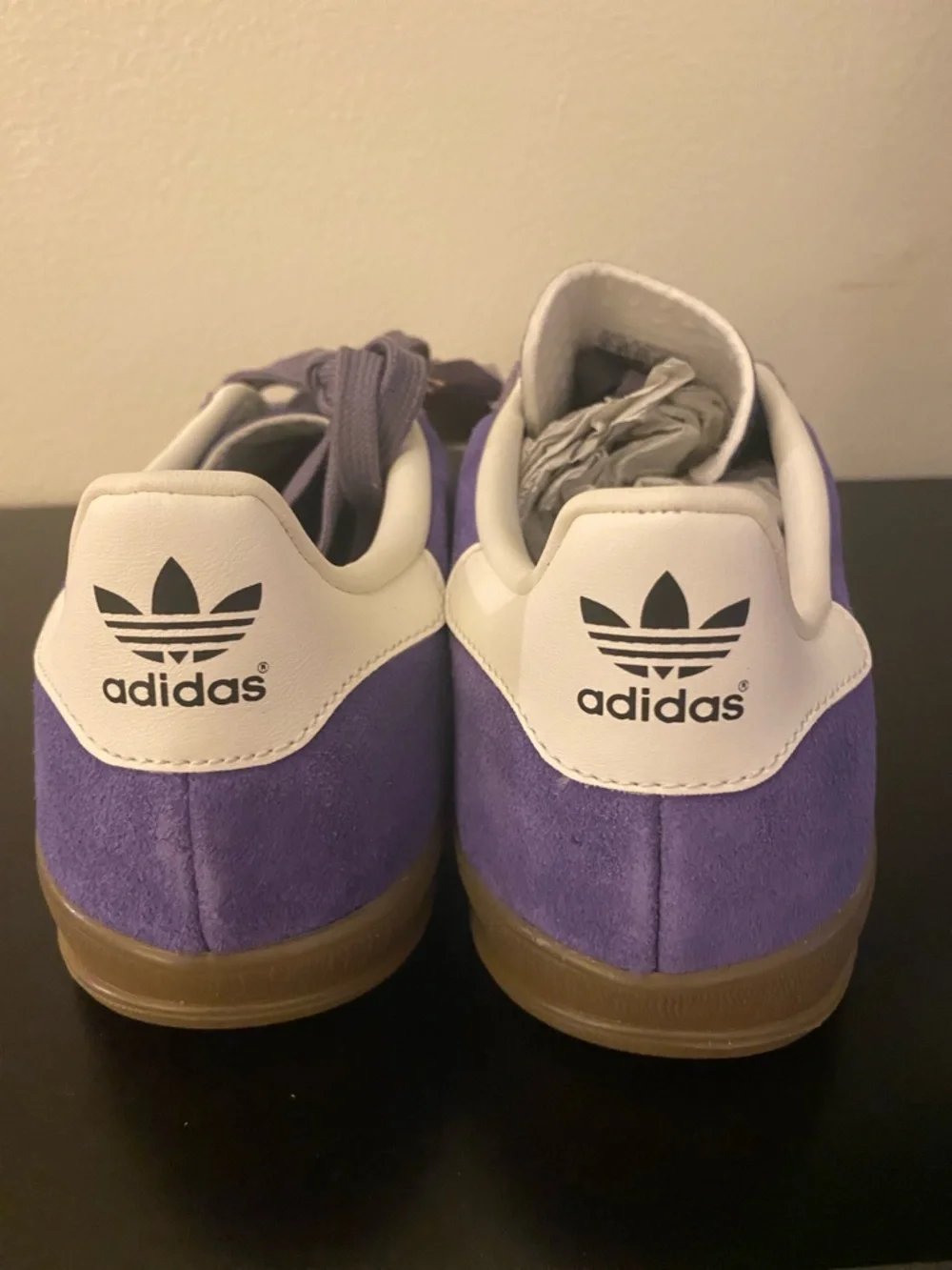 NWT - Adidas Gazelle Lavender Suede Sneakers - Men’s 5 /  Women’s 6 - Picture 6 of 10